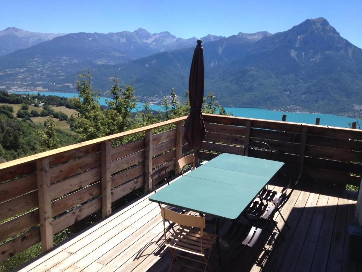 Chalet Bioclimatique Avec Vue Sur Le Lac De Serre Poncon Saint-Apollinaire  France